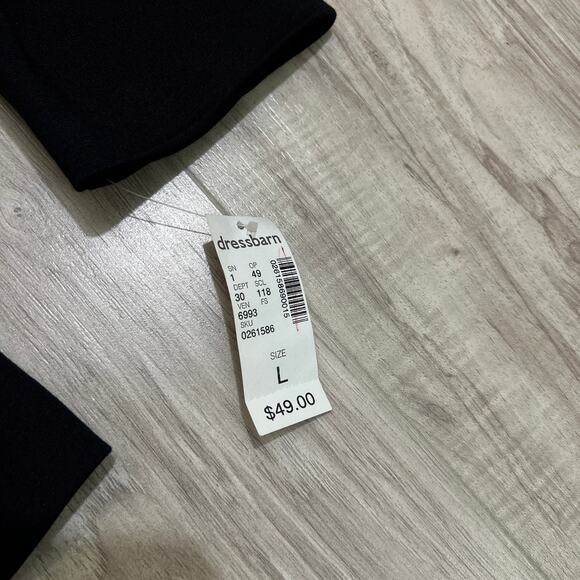 Roz & Ali Women's Black Tailored Blazer Size L Professional Style - Picture 9 of 11